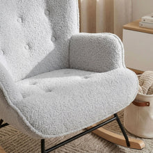 Load image into Gallery viewer, lt11005-ava-boucle-rocking-armchair-light-grey-26052116