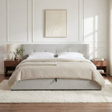 Load image into Gallery viewer, Mero Super King Gas Lift Bed Frame - Linen Beige