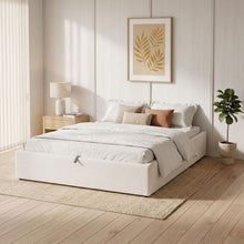 Load image into Gallery viewer, Fomo Double Teddy Gas Lift Bed Frame - White