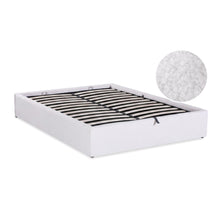 Load image into Gallery viewer, Fomo Double Teddy Gas Lift Bed Frame - White