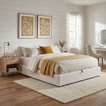 Load image into Gallery viewer, Fomo Super King Teddy Gas Lift Bed Frame - White