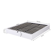 Load image into Gallery viewer, Fomo Super King Teddy Gas Lift Bed Frame - White
