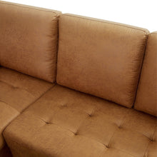 Load image into Gallery viewer, Brynlee 3 Seater Sofa with Left Facing Chaise - Brown