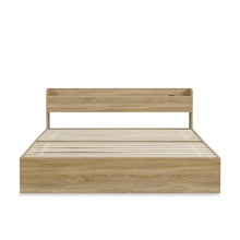 Load image into Gallery viewer, Elda Super King Bed Frame with USB Port & Drawers - Natural