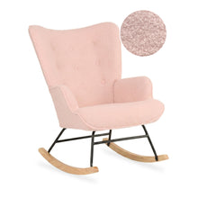 Load image into Gallery viewer, Ava Boucle Rocking Armchair - Pink