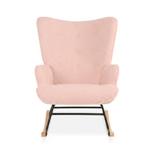 Load image into Gallery viewer, Ava Boucle Rocking Armchair - Pink