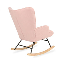 Load image into Gallery viewer, Ava Boucle Rocking Armchair - Pink