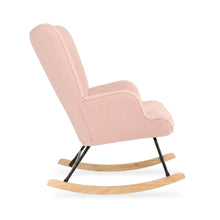 Load image into Gallery viewer, Ava Boucle Rocking Armchair - Pink