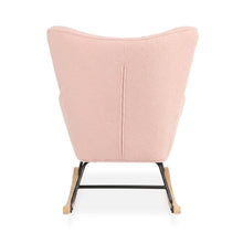 Load image into Gallery viewer, Ava Boucle Rocking Armchair - Pink
