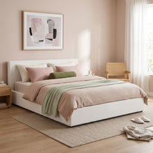 Load image into Gallery viewer, Belo Super King Teddy Gas Lift Bed Frame - White