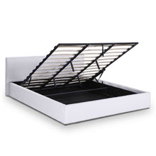 Load image into Gallery viewer, Belo Super King Teddy Gas Lift Bed Frame - White