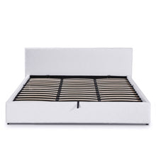 Load image into Gallery viewer, Belo Super King Teddy Gas Lift Bed Frame - White