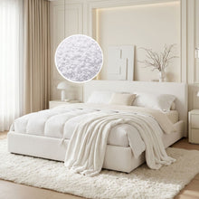 Load image into Gallery viewer, Belo Super King Teddy Gas Lift Bed Frame - White