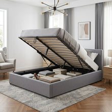 Load image into Gallery viewer, Violet Queen Gas Lift Bed Frame - Grey