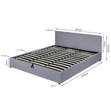 Load image into Gallery viewer, Violet Super King Gas Lift Bed Frame - Grey