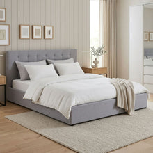 Load image into Gallery viewer, Abigail Super King Gas Lift Bed Frame - Grey (p1=0.182m³ - 19kg)(p2=0.136m³ - 30kg)(T=0.318m³ - 49kg)