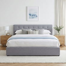 Load image into Gallery viewer, Abigail Super King Gas Lift Bed Frame - Grey (p1=0.182m³ - 19kg)(p2=0.136m³ - 30kg)(T=0.318m³ - 49kg)