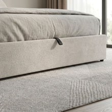 Load image into Gallery viewer, Isabella Queen Gas Lift Bed Frame - Linen Beige
