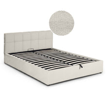 Load image into Gallery viewer, Elizabeth Queen Gas Lift Bed Frame - Beige