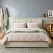 Load image into Gallery viewer, Elizabeth Queen Gas Lift Bed Frame - Beige