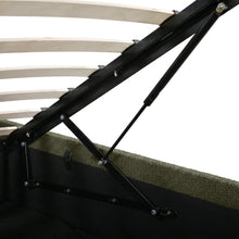 Load image into Gallery viewer, Isabella Queen Gas Lift Bed Frame - Dark Green