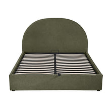 Load image into Gallery viewer, Isabella Queen Gas Lift Bed Frame - Dark Green