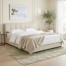 Load image into Gallery viewer, Elizabeth Queen Gas Lift Bed Frame - Beige