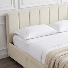 Load image into Gallery viewer, Charlotte Queen Bed Frame with 4 Drawers - Beige