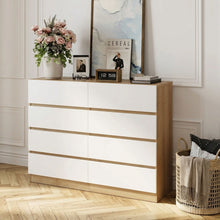 Load image into Gallery viewer, Harris 8 Drawers Low Boy - Oak + White