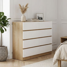 Load image into Gallery viewer, Harris 8 Drawers Low Boy - Oak + White