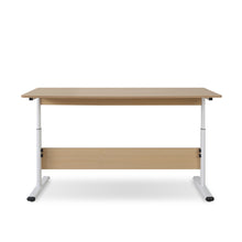 Load image into Gallery viewer, Hector 140cm Height-Adjustable Computer Desk - Maple + White