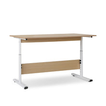 Load image into Gallery viewer, Hector 140cm Height-Adjustable Computer Desk - Maple + White