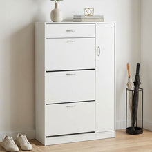 Load image into Gallery viewer, 23465-horotea-4-drawer-shoe-cabinet-storage-rack-white-2606084