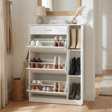 Load image into Gallery viewer, 23465-horotea-4-drawer-shoe-cabinet-storage-rack-white-2606081