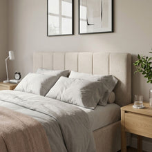 Load image into Gallery viewer, Penelope Queen Gas Lift Bed Frame - Linen Beige