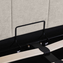 Load image into Gallery viewer, Penelope Queen Gas Lift Bed Frame - Linen Beige
