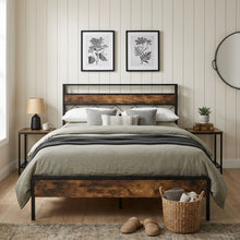 Load image into Gallery viewer, 24454-kaha-double-metal-bed-frame-black-2606099