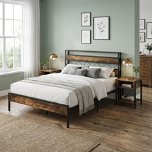 Load image into Gallery viewer, 24454-kaha-double-metal-bed-frame-black-26060911
