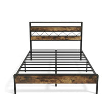 Load image into Gallery viewer, 24454-kaha-double-metal-bed-frame-black-2606092