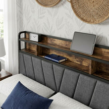 Load image into Gallery viewer, 24456-rito-double-metal-bed-frame-grey-26060915