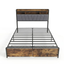 Load image into Gallery viewer, Rito Queen Metal Bed Frame - Grey
