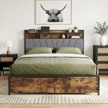 Load image into Gallery viewer, Rito Queen Metal Bed Frame - Grey