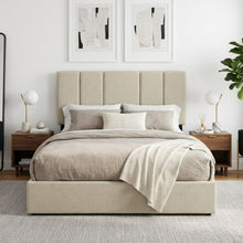 Load image into Gallery viewer, Strada Double Bed Frame with 4 Drawers - Beige