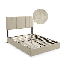 Load image into Gallery viewer, Strada Queen Bed Frame with 4 Drawers - Beige