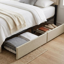 Load image into Gallery viewer, Strada Queen Bed Frame with 4 Drawers - Beige