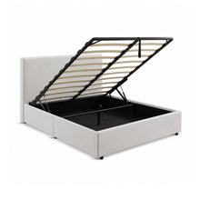 Load image into Gallery viewer, Hauora Double Gas Lift Bed Frame - Beige