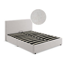 Load image into Gallery viewer, Hauora Queen Gas Lift Bed Frame - Beige