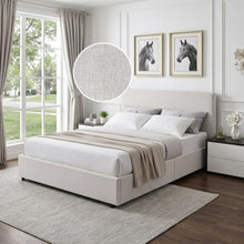 Load image into Gallery viewer, Hauora Queen Gas Lift Bed Frame - Beige