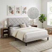 Load image into Gallery viewer, Drift Double Bed Frame - Light Taupe