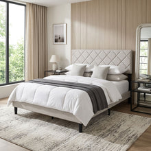 Load image into Gallery viewer, Drift Queen Bed Frame - Light Taupe